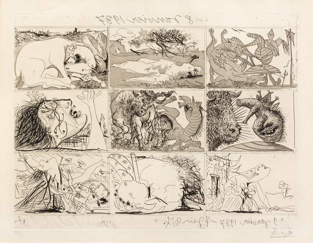Pablo Picasso, ‘Sueno y mentira de Franco (a group of 2)’, 1937, Hindman