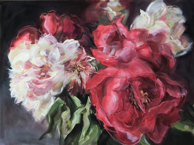 Jamie Evrard, ‘Bouquet with Red Peonies’, 2019, Bau-Xi Gallery