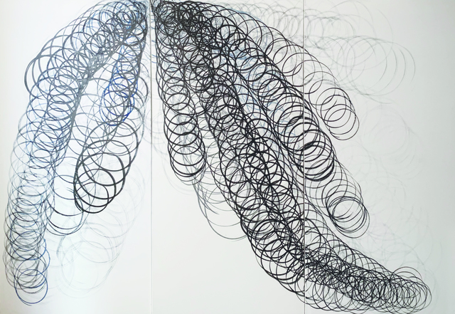 Masumi Sakagami, ‘Wisteria (Ver. New York, NY)’, 2018, Painting, Organic Pigments Sumi Ink on Canvas, Walter Wickiser Gallery