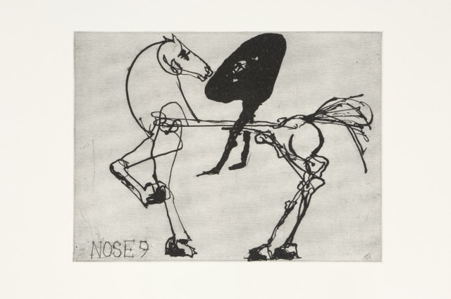 William Kentridge, ‘Nose 9’, 2008, Print, Sugarlift aquatint and engraving, Joanna Bryant & Julian Page