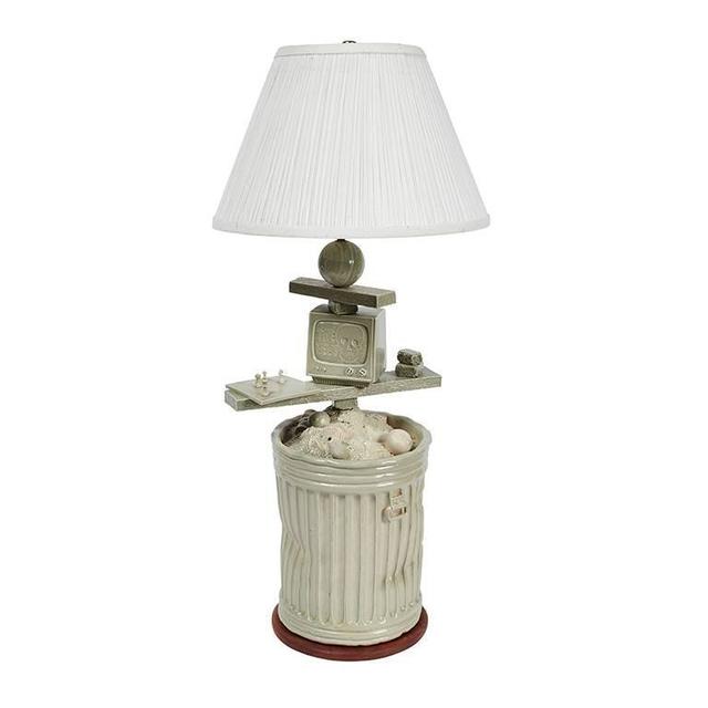 Richard Notkin, ‘Garbage Can Lamp’, 1978, Cerbera Gallery