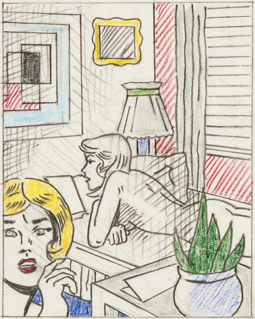 Roy Lichtenstein - Roommates (Study)