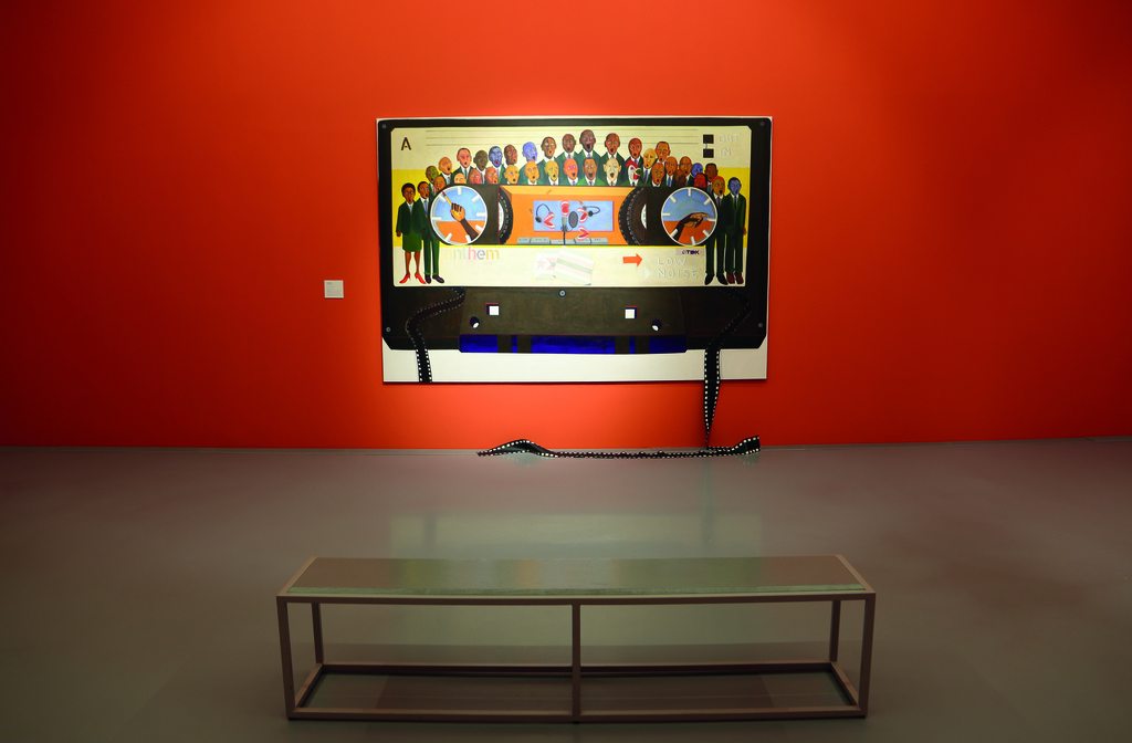 Five Bhobh: Painting at the End of an Era. Politics theme. Installation view. ©Zeitz MOCAA. Five Bhobh: Painting at the End of an Era. Politics theme. Installation view. ©Zeitz MOCAA.