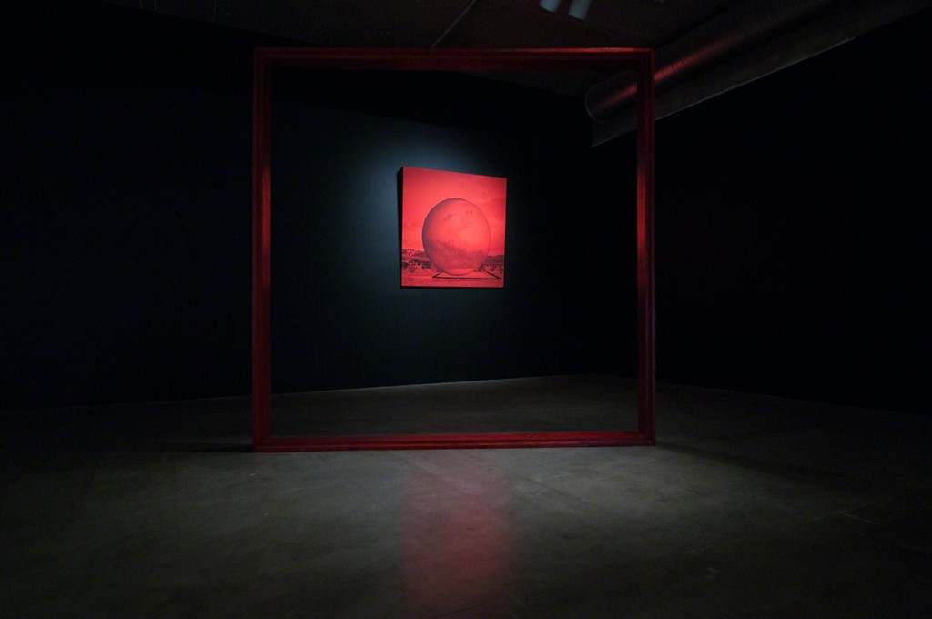 MPA, Red Frame, 2014 and Mars, 2014-15. THE INTERVIEW: Red, Red Future, Contemporary Arts Museum Houston, Houston, TX, 2016. Courtesy the artist and Contemporary Arts Museum Houston. Photo: Max Fields. MPA, Red Frame, 2014 and Mars, 2014-15. THE INTERVIEW: Red, Red Future, Contemporary Arts Museum Houston, Houston, TX, 2016. Courtesy the artist and Contemporary Arts Museum Houston. Photo: Max Fields.