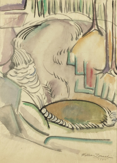 William Zorach, ‘Landscape with Waterfall’, 1915, Gerald Peters Gallery
