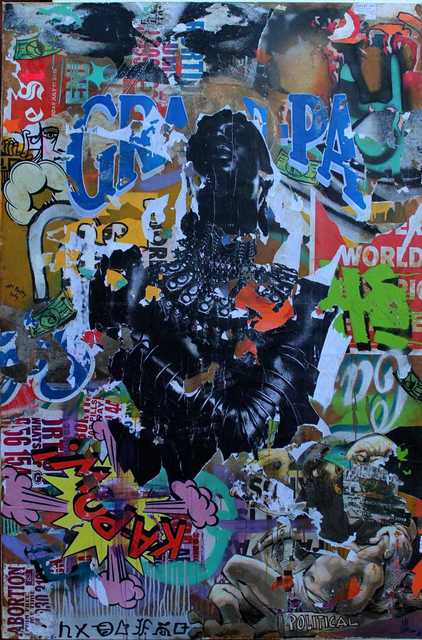 Mncedi Madolo, ‘Untitled (2) ’, 2020, Drawing, Collage or other Work on Paper, Collage on canvas, Gallery Fanon