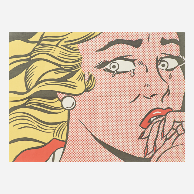 Roy Lichtenstein, ‘Crying Girl’, 1963, Print, Offset lithograph in colors (mailer), Rago/Wright