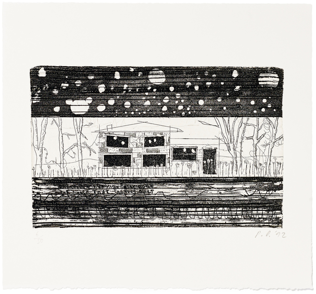 Peter Doig, ‘The House that Jack Built’, 2014, Print, Etching from copper plate onto Zerkall paper 250 g/m²; Including exhibition catalogue (English) and slipcase, Fondation Beyeler