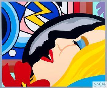 Tom Wesselman - Bedroom face with Lichtenstein