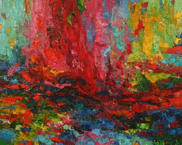 John Barkley, ‘Red and Green Stream of Mind’, 2019, Galerie de Bellefeuille