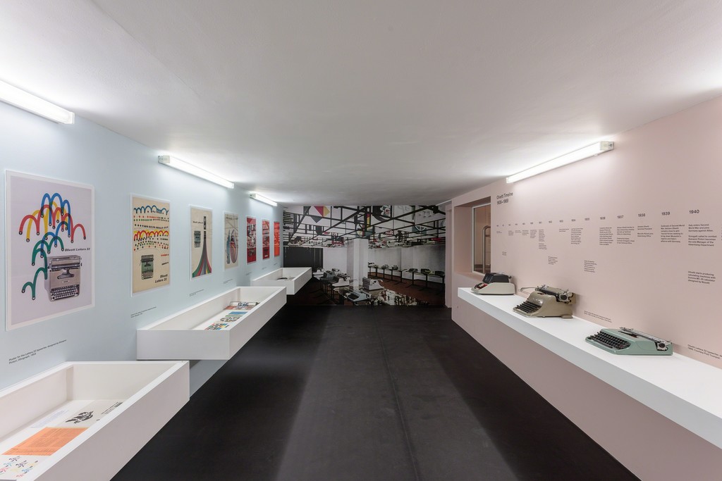 Installation view of Olivetti: Beyond Form and Function
25 May – 17 July 2016
Institute of Contemporary Arts London (ICA)
Photo: Mark Blower Installation view of Olivetti: Beyond Form and Function
25 May – 17 July 2016
Institute of Contemporary Arts London (ICA)
Photo: Mark Blower