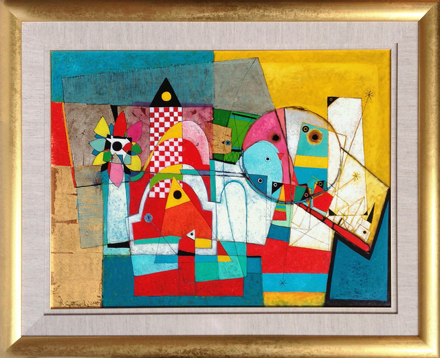 Henryk Szydlowski, ‘Moon Rising Over the One Flower’, Painting, Oil on Canvas, Wentworth Galleries