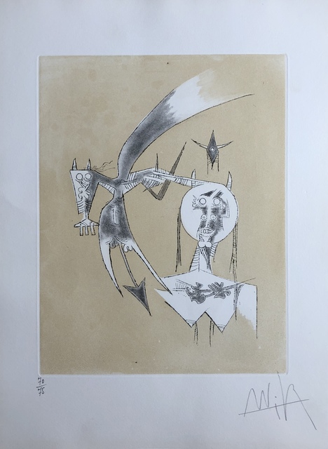 Wifredo Lam, ‘De Scheve a Diana (From Scheve to Diana)’, 1975, Print, Aquatint, Discoveries in Art