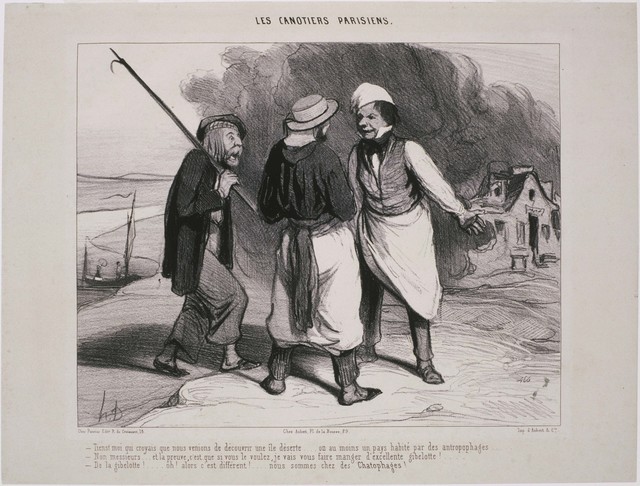 Honoré Daumier, ‘Les Canotiers Parisiens: Tiens! Moi qui croyais que nous venions de découvrir…’, 1843, Phillips Collection
