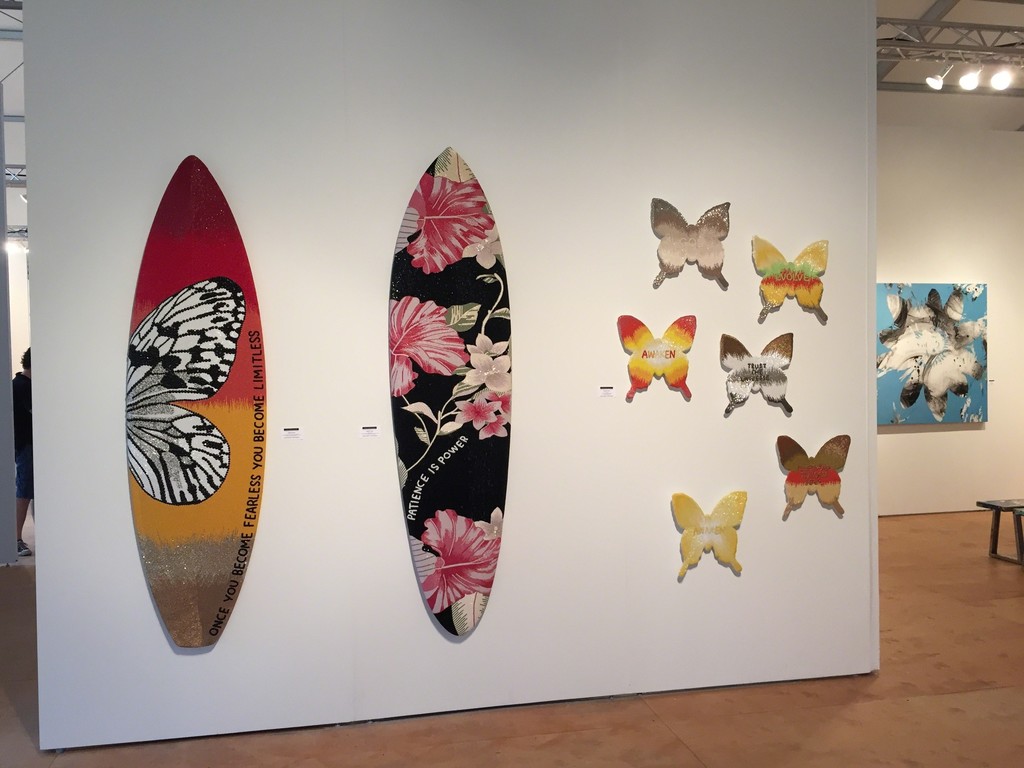 Beaded surfboards and butterflies by Stephanie Hirsch Beaded surfboards and butterflies by Stephanie Hirsch