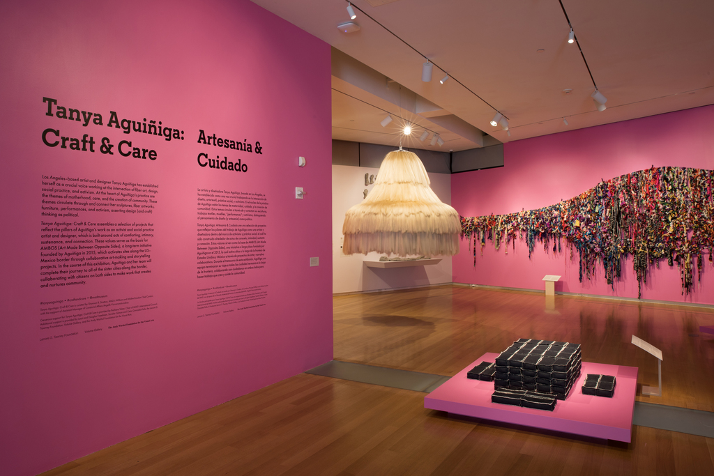Installation view of 'Tanya Aguiñiga: Craft & Care' Installation view of 'Tanya Aguiñiga: Craft & Care'