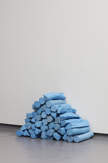 Rowan Smith, ‘Untitled (Log Stack in Swimming Pool Blue’, 2018, WHATIFTHEWORLD
