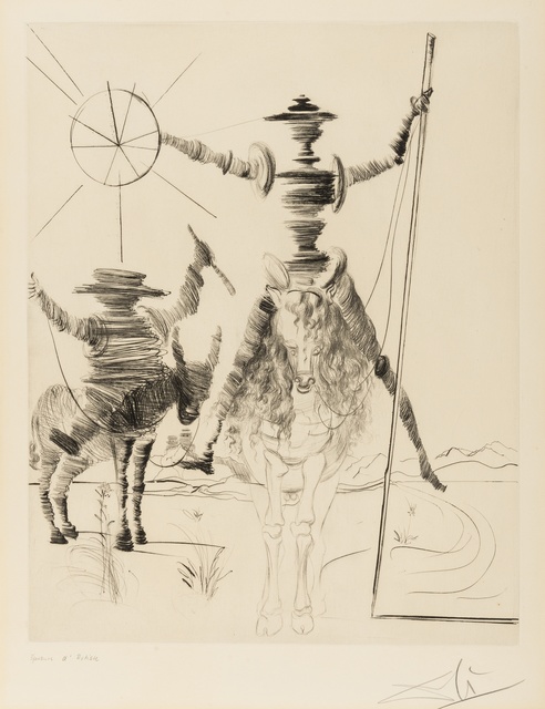 Salvador Dalí, ‘Don Quichotte et Sancho Pança (Field 68-1; M&L 266d)’, 1968, Forum Auctions