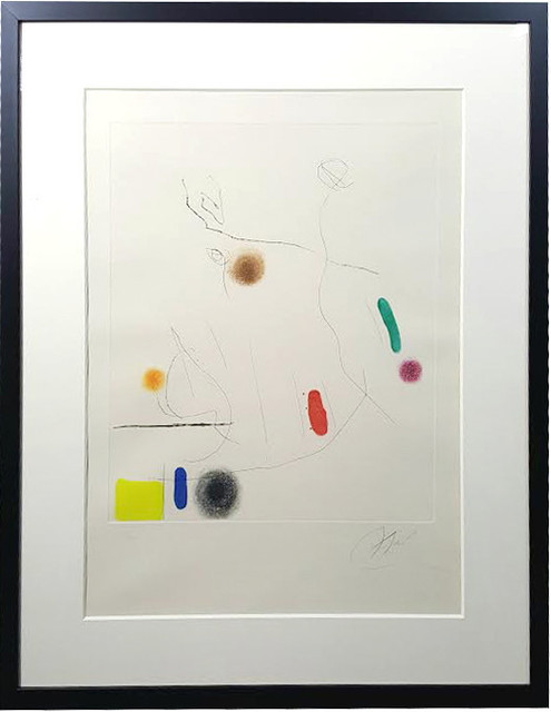 Joan Miró, ‘Grave sur le givre I’, 1972, Print, Etching and aquatint in colours on Arches paper, artrepublic