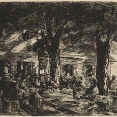 Max Liebermann, Kellergarten im Rosenheim (1895)