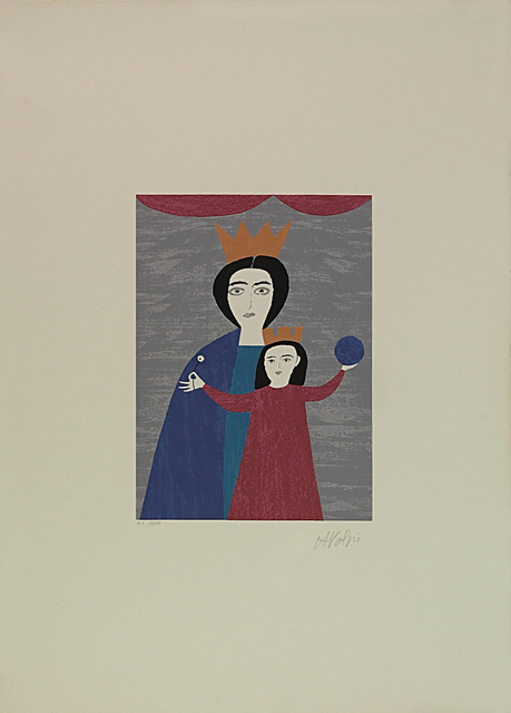 Alfredo Volpi, ‘Queen and Princess’, 1970-1980, LAART