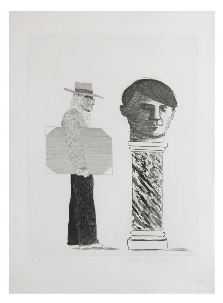David Hockney - The Student: Homage to Picasso