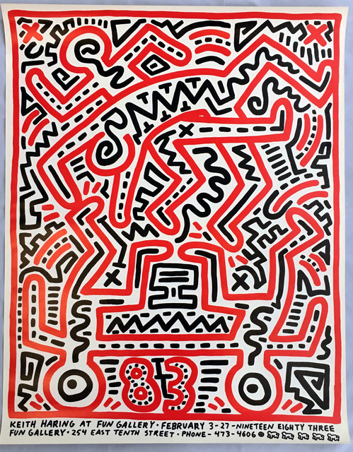 Keith Haring, ‘Keith Haring 1983 Fun Gallery exhibition poster ’, 1983, Lot 180