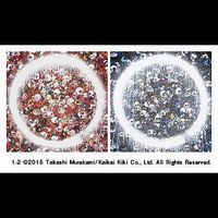 Takashi Murakami - 1. Ensō: Memento Mori Red／2. Ensō: Memento Mori Red on Blue