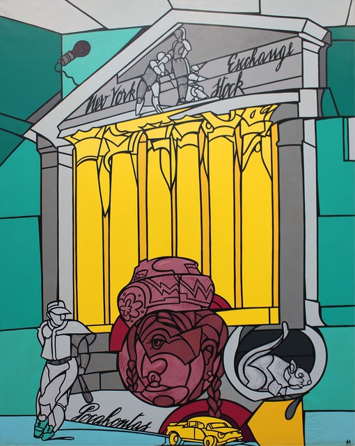 Valerio Adami, ‘New York Stock Exchange’, 1988, Galerie Laurent Strouk
