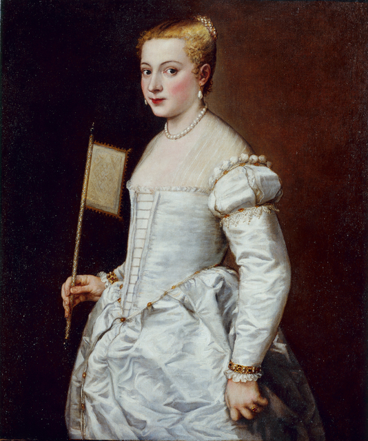 Titian, ‘Portrait of a Lady in White’, about 1555, Belvedere Museum