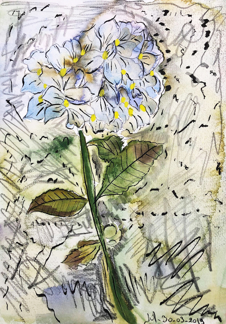 Isabelle Mahaut, ‘Hortensias’, 2019, Galerie Libre Est L'Art