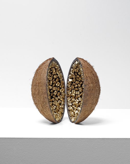 Yarisal & Kublitz, ‘Glorious Gloria’, 2011, Sculpture, Coconut, ceramic, paint, brass, Galerie Sébastien Bertrand