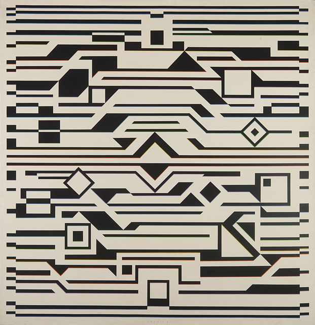 Victor Vasarely, ‘GIZEH-K’, 1957-1972, Painting, Acrylic on canvas, Il Ponte