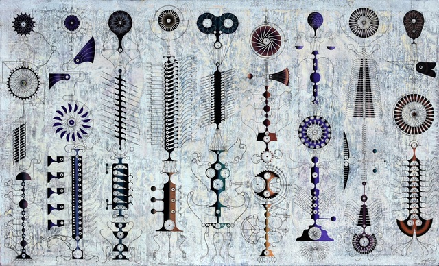 Carlos Estévez, ‘Torres Meteoro - Ilógicas’, 2018, Painting, Oil and watercolor pencil on canvas, Artscape Lab