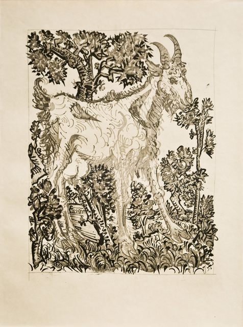 Pablo Picasso, ‘La Chèvre (The Goat)’, 1936, Print, Sugarlift aquatint, drypoint, and scraper, John Szoke