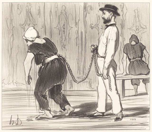 Honoré Daumier, ‘Madame Rabourdeau a sa première leçon’, 1847, National Gallery of Art, Washington, D.C.