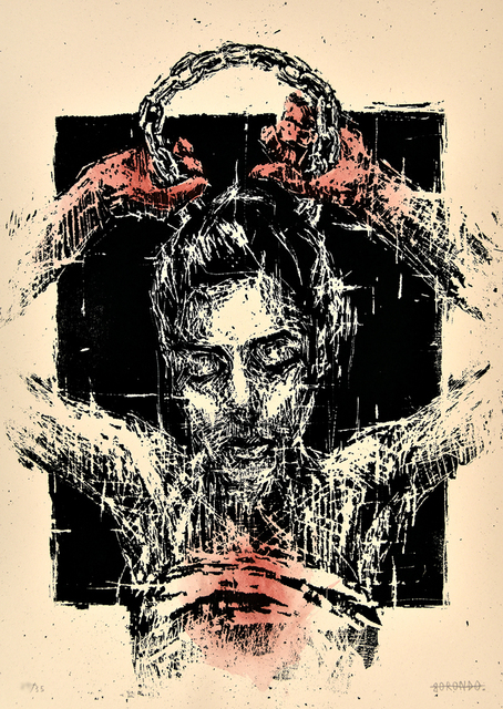 Borondo, ‘El Peso De La Corona’, 2013, PRINTS AND PIECES
