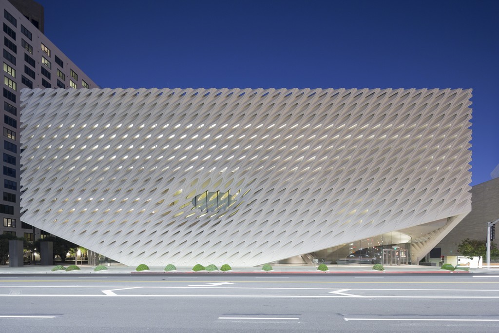 The Broad museum on Grand Avenue in downtown Los Angeles; photo by Iwan Baan, courtesy of The Broad and Diller Scofidio + Renfro The Broad museum on Grand Avenue in downtown Los Angeles; photo by Iwan Baan, courtesy of The Broad and Diller Scofidio + Renfro