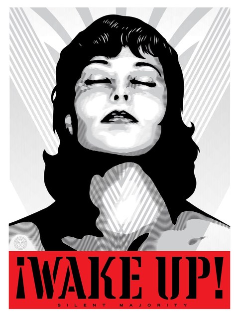 Shepard Fairey (OBEY), ‘¡Wake Up!’, ca. 2018, AYNAC Gallery