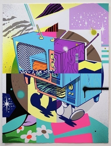 POSE, ‘Riot’, 2018, Print, Hand embellished screen print, Marcel Katz Art