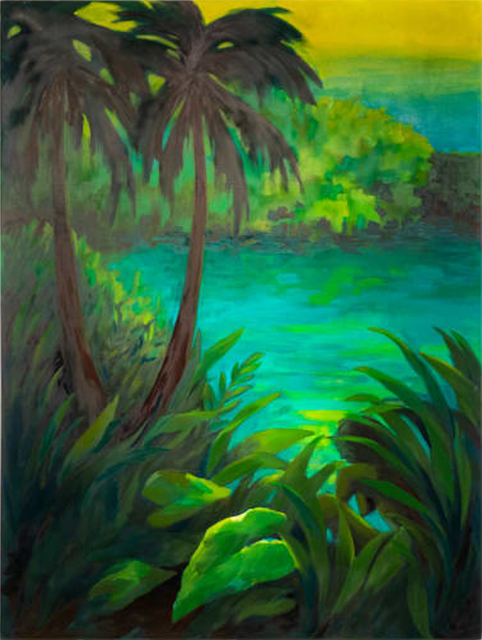 Adrienne Elise Tarver, ‘Untitled (Tropical Landscape)’, 2020, Painting, Oil on canvas, Deep Space Gallery