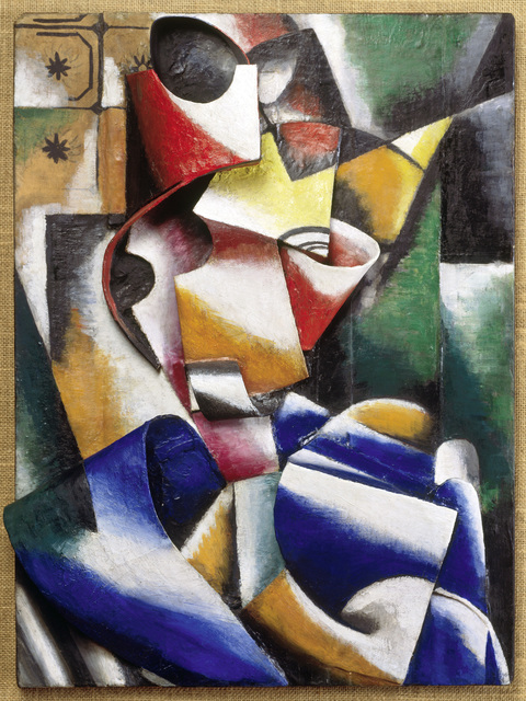 Liubov Popova Portrait Of A Lady Plastic Drawing 1915 Artsy
