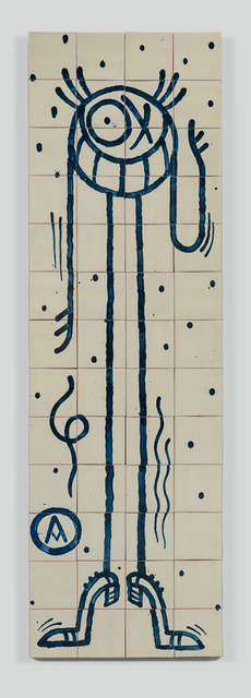 André Saraiva, ‘Standing Mr. A 2’, 2018, Mixed Media, Hand-painted tiles, Underdogs Gallery