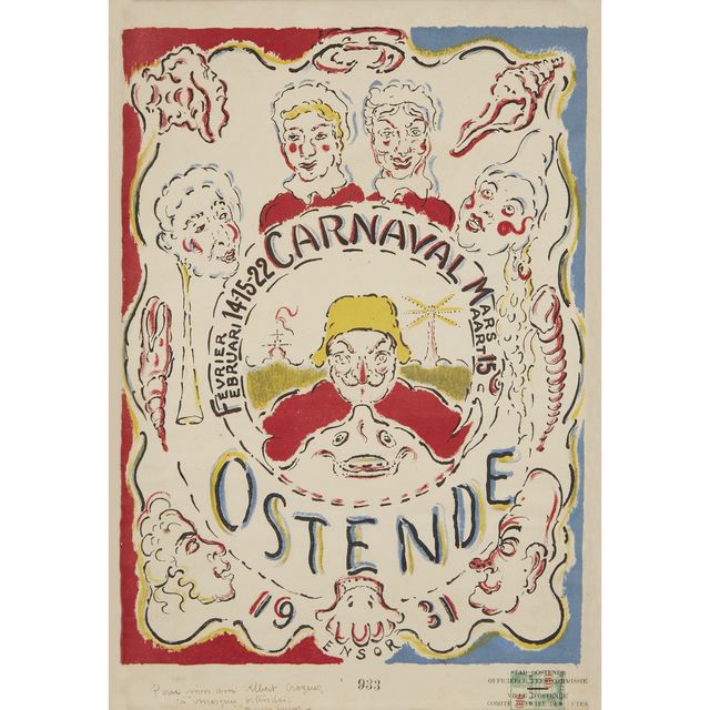 James Ensor, ‘Affiche Pour Le Carnaval D'Ostende’, 1931, Freeman's