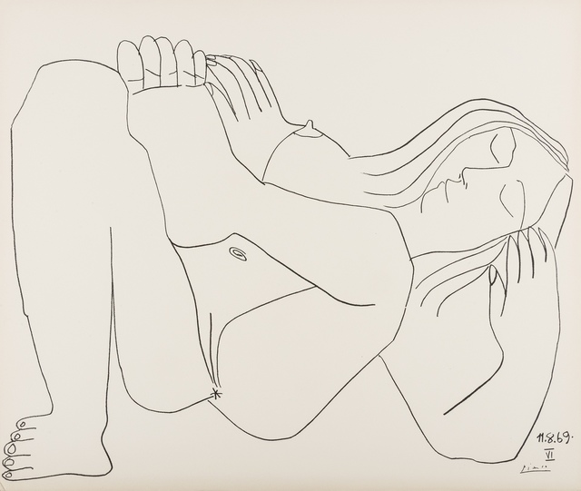 Pablo Picasso, ‘Femme Nue, 11.8.69, no. VI’, 1969, Print, Lithograph, Forum Auctions