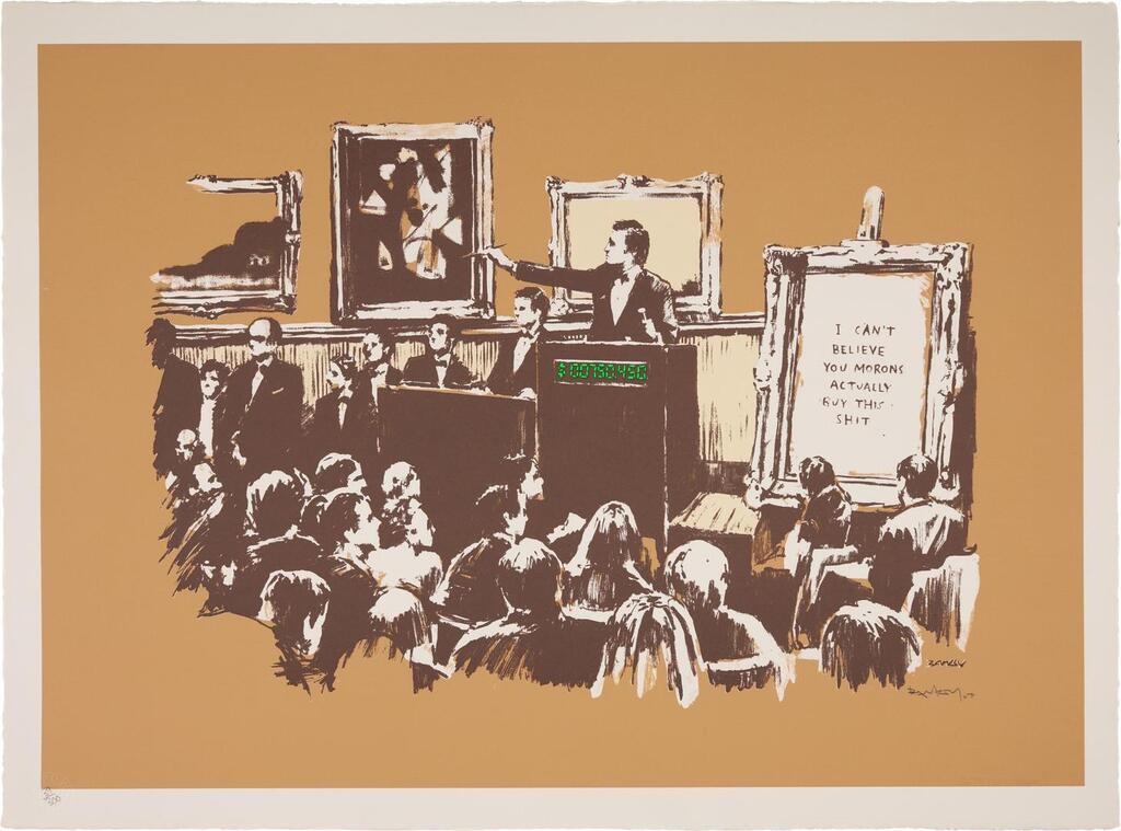 Banksy - Morons Sepia