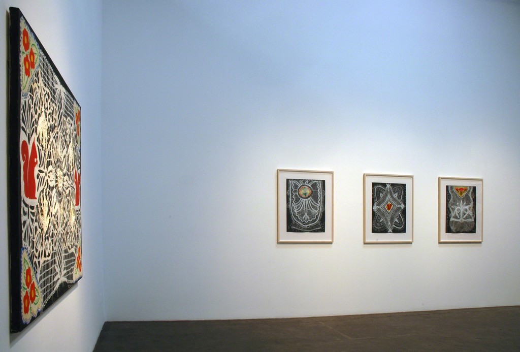 Installation view of Robert Rahway Zakanitch "From Ordinary Miracles" at Samuel Freeman, May 2010. Installation view of Robert Rahway Zakanitch "From Ordinary Miracles" at Samuel Freeman, May 2010.