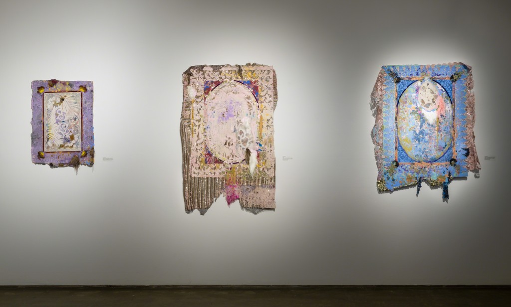 Installation views of Lina Puerta, Tapestries, 2018.
Image courtesy of Smack Mellon. Photos by Etienne Frossard. Installation views of Lina Puerta, Tapestries, 2018.
Image courtesy of Smack Mellon. Photos by Etienne Frossard.