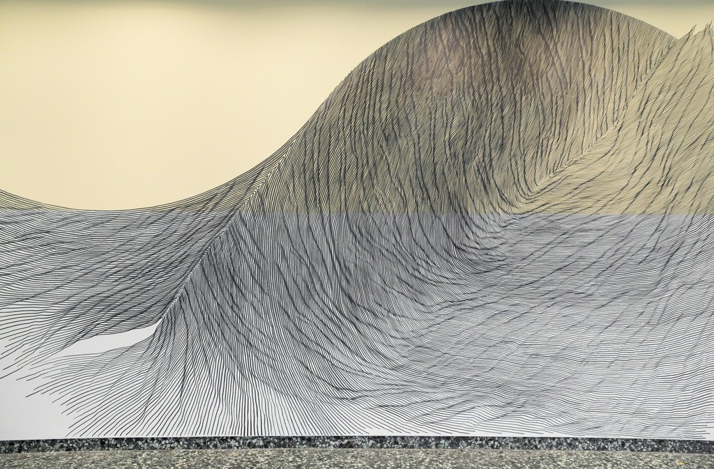 Our View from Here (detail), 2016, at the Hirshhorn Museum and Sculpture Garden, Smithsonian Institution, Washington, DC. Photo: Cathy Carver Our View from Here (detail), 2016, at the Hirshhorn Museum and Sculpture Garden, Smithsonian Institution, Washington, DC. Photo: Cathy Carver