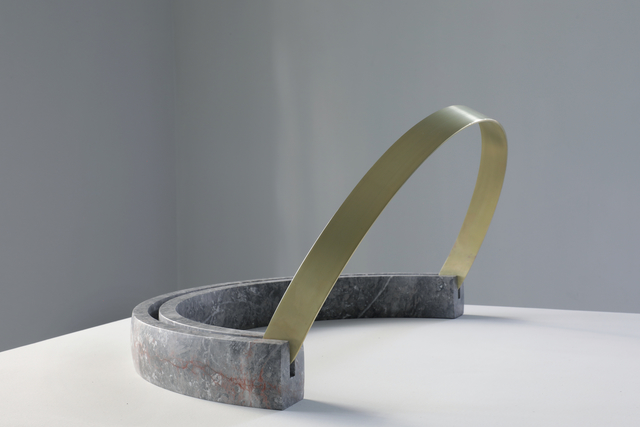 Elena Damiani, ‘Horizon Ring’, 2019, Sculpture, Tepeaca marble and brass, Galerie Nordenhake